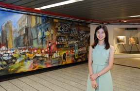 “Art in MTR” Exhibition Brings Colourful Hong Kong Cityscapes